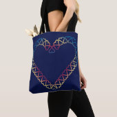 Herzdesign auf Schulter-Totebeutel Tasche (Von Nahem)