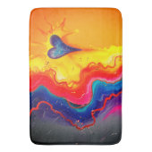 Herzdesign Badematte (Vorderseite Vertikal)