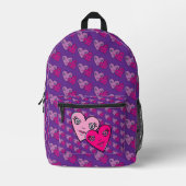 Herzdesign Bedruckter Rucksack (Vorderseite)