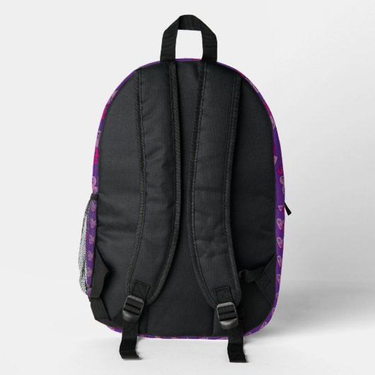 Herzdesign Bedruckter Rucksack (Rückseite)