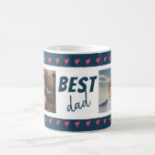 Herzdesign Best Vater 2 Foto Kaffeetasse (Mittel)