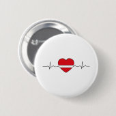 Herzdesign Button (Vorne & Hinten)