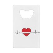 Herzdesign Geldbeutel Flaschenöffner (Rückseite)