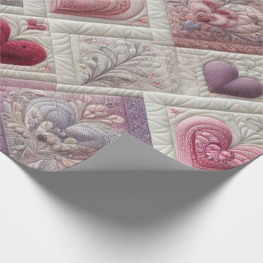 Herzdesign Geschenkpapier (Ecke)