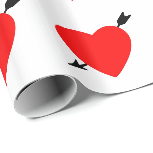 Herzdesign Geschenkpapier (Rolleneckpunkt)