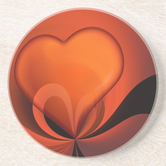 Herzdesign Getränkeuntersetzer (Vorne)