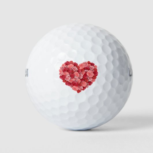 Herzdesign Golfball (Vorderseite)