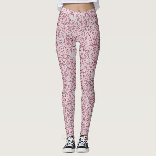 Herzdesign Leggings (Vorderseite)