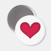 Herzdesign Magnet (Vorderseite/Rückseite)
