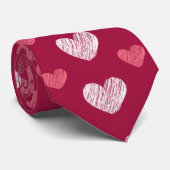 Herzdesign Männer-Necktie Krawatte (Gerollt)
