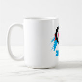 Herzdesign mit anpassbarem Text Kaffeetasse (Links)