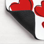 Herzdesign Mousepad (Ecke)