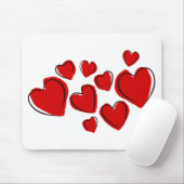 Herzdesign Mousepad (Mit Mouse)