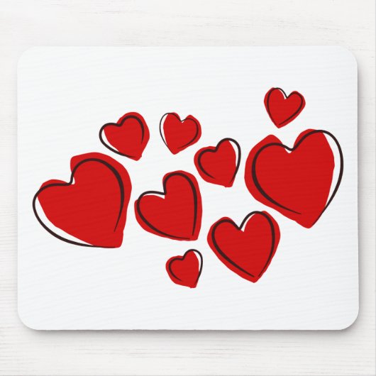 Herzdesign Mousepad (Vorne)