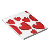 Herzdesign Notizblock (angewinkelt)