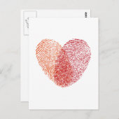 Herzdesign Postkarte (Vorne/Hinten)