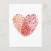 Herzdesign Postkarte (Vorderseite)