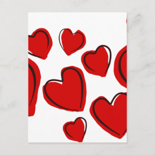 Herzdesign Postkarte