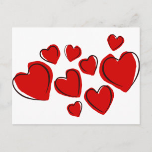 Herzdesign Postkarte
