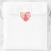 Herzdesign Runder Aufkleber (Tasche)