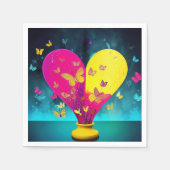 Herzdesign Serviette (Vorderseite)