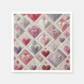 Herzdesign Serviette (Vorderseite)