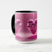 Herzdesign Tasse (Vorderseite Links)