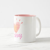 Herzdesign-TASSE Zweifarbige Tasse (VorderseiteRechts)
