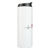 Herzdesign Thermosbecher (Nach links gedreht)