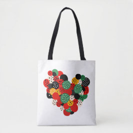Herzdesign Tote Bag: Liebe überall tragen Tasche