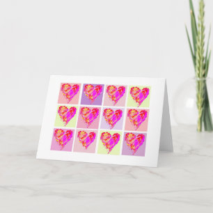 Herzdesign, Valentinische Liebe und Romantik Feiertagskarte