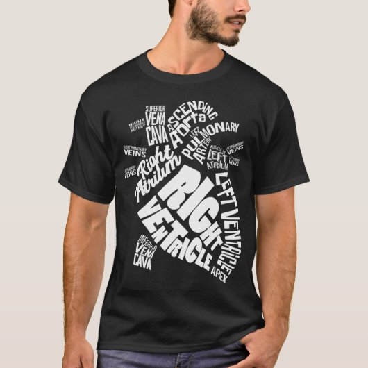 Herzdiagramm Herzkrankheit Anatomie Student der Kr T-Shirt (Vorderseite)