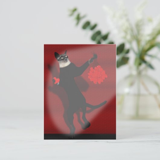 Herzdieb Postkarte (Stehend Vorderseite)