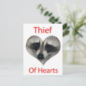 Herzdieb Postkarte (Stehend Vorderseite)