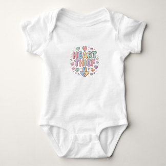 "Herzdieb" Süße Babypyjama - Süßer Valentinstag Baby Strampler