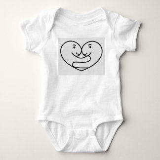 Herzdinosaurier baby strampler
