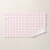 Herzdooddle-Muster Badhandtuch Set (Handtuch)