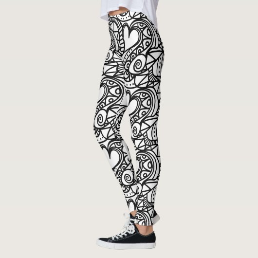 Herzdoodle-Leggings Leggings (Links)
