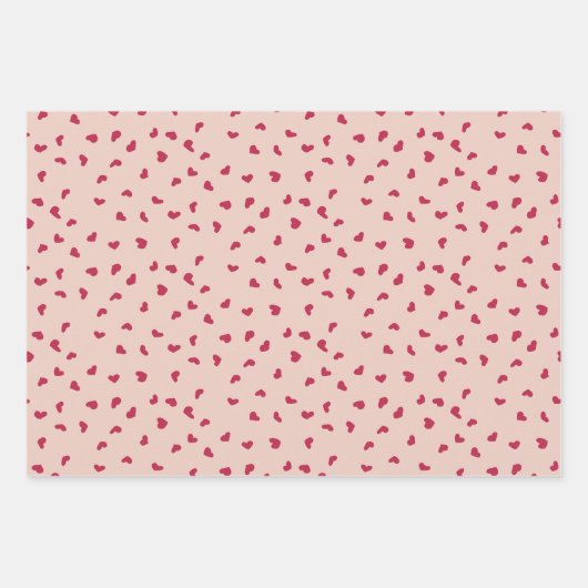 Herzdoodles Geschenkpapier Set (Vorderseite 2)