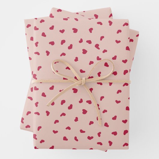 Herzdoodles Geschenkpapier Set (Beispiel)
