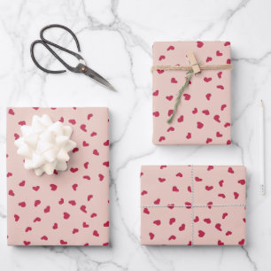 Herzdoodles Geschenkpapier Set