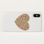Herzdots iPhone Case (Rückseite (Horizontal))