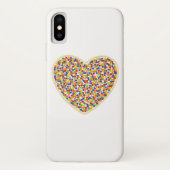 Herzdots iPhone Case (Rückseite)