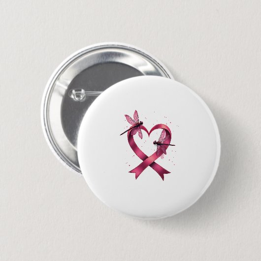 Herzdrachenfliegen Männer Frauen Kind Button (Vorne & Hinten)