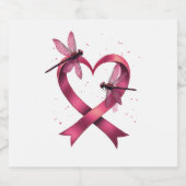 Herzdrachenfliegen Männer Frauen Kind Schaumweinetikett (Einzelnes Label)