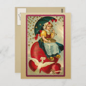 Herzdusche Postkarte (Vorne/Hinten)