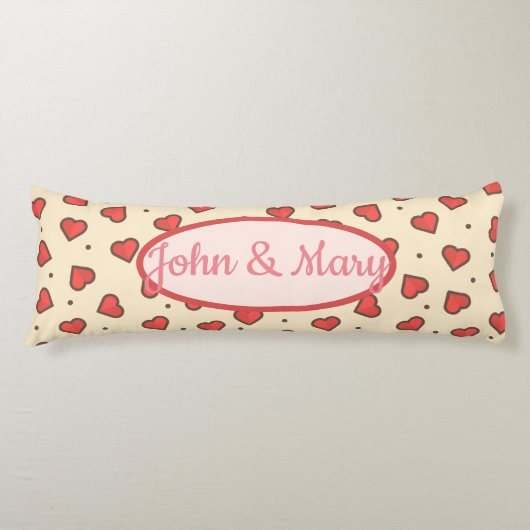 Herzdusche Seitenschläferkissen (Vorderseite)