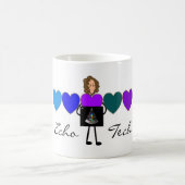 Herzecho-Techniker-einzigartige Geschenke Kaffeetasse (Mittel)