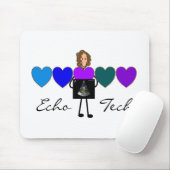 Herzecho-Techniker-einzigartige Geschenke Mousepad (Mit Mouse)
