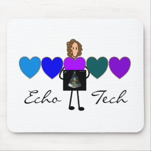 Herzecho-Techniker-einzigartige Geschenke Mousepad
